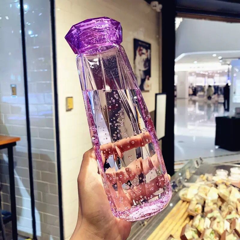 Gem Water Bottle Supplier - Wholesale Crystal Infused 500ml Glass Bottle