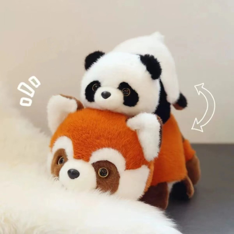 Plush Raccoon Doll Manufacturer - OEM New Flip Panda Simulation Soft Pillow