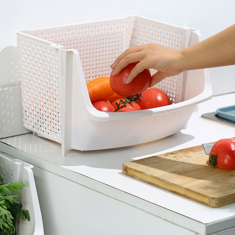 Kitchen Storage Rack Manufacturer - OEM Plastic Multi Functional Organizer Basket