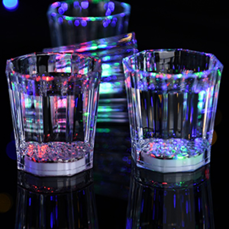 Led Party Cups Supplier - OEM Plastic Light up Glass Cup Display Stand