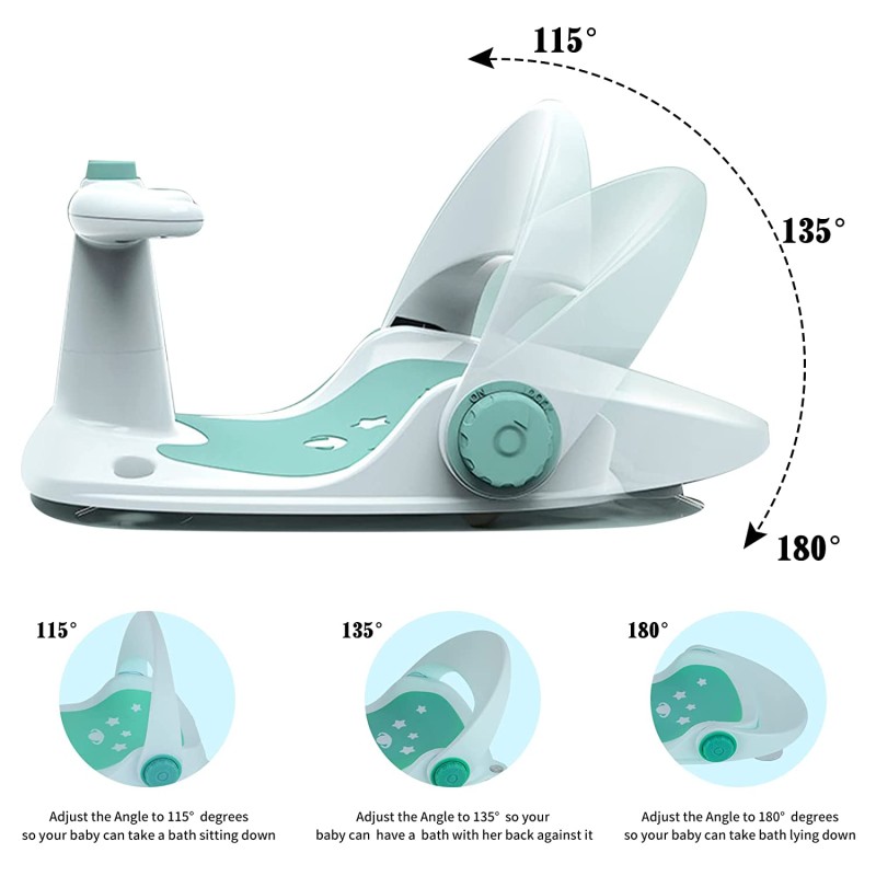 Infant Bathtub Seat Manufacturer - OEM Adjustable Backrest Non Slip Shower Seat