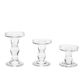 Roman Pillar Candlestick Supplier - OEM French Vintage Glass Candle Holder