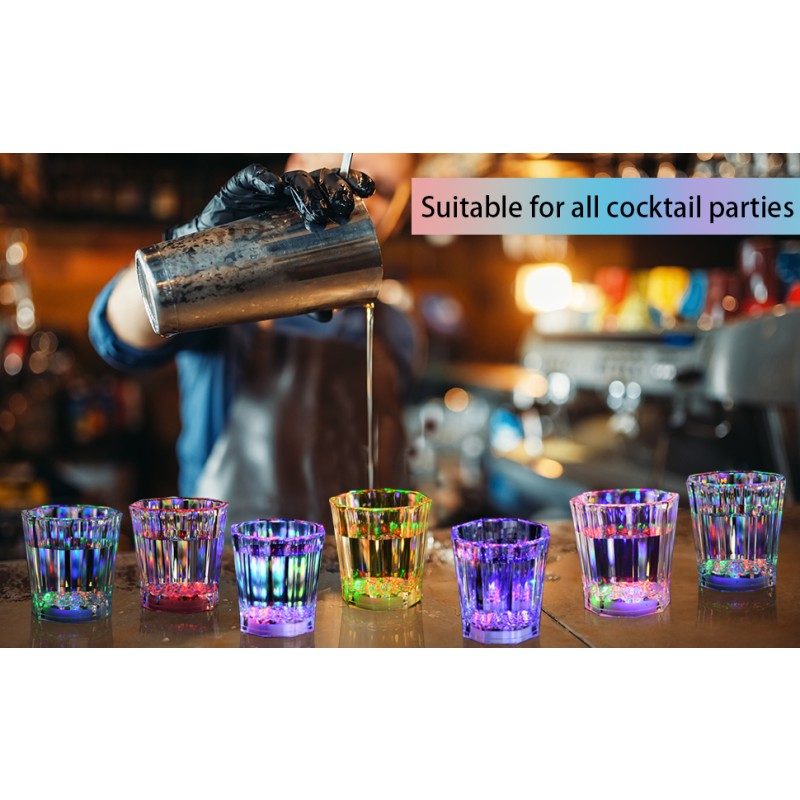 Led Party Cups Supplier - OEM Plastic Light up Glass Cup Display Stand