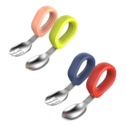 Toddler Utensils - Silicone Handle