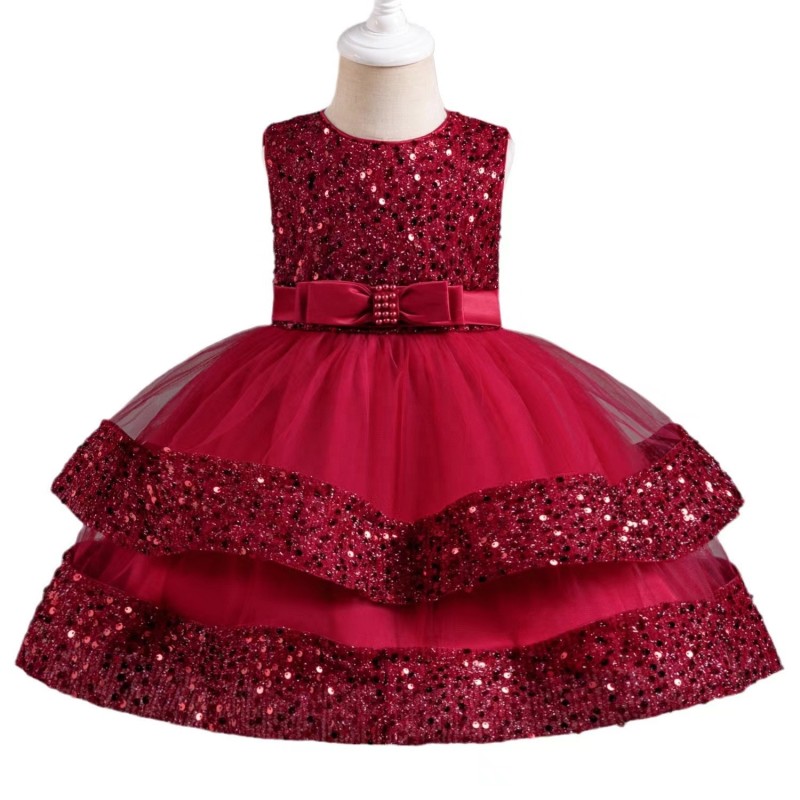 Wedding Dress - Sequins Bow