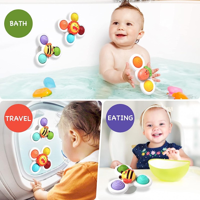 Bath Spinner Toy - Suction Cup Pop up