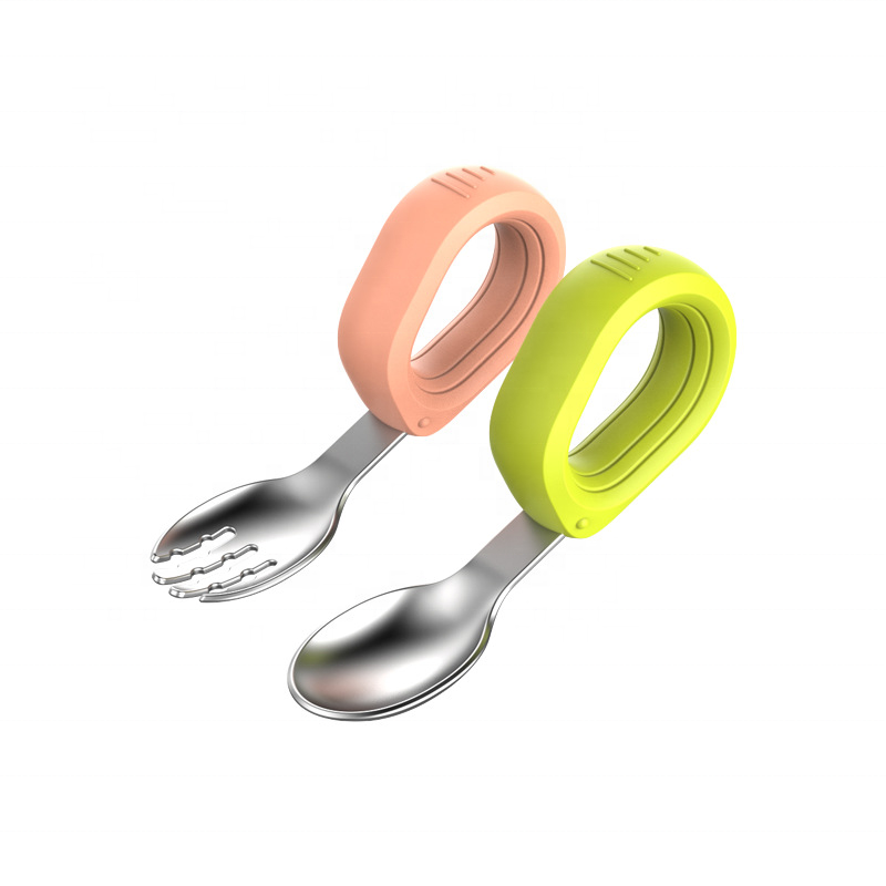 Toddler Utensils - Silicone Handle