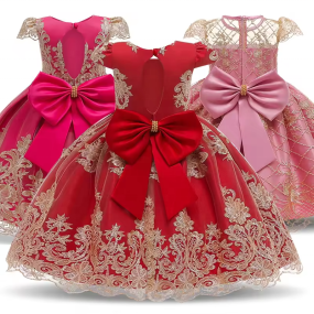 Children Dress - Lace Satin