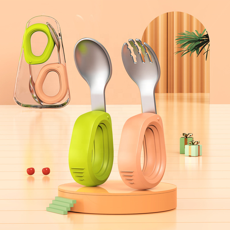 Toddler Utensils - Silicone Handle
