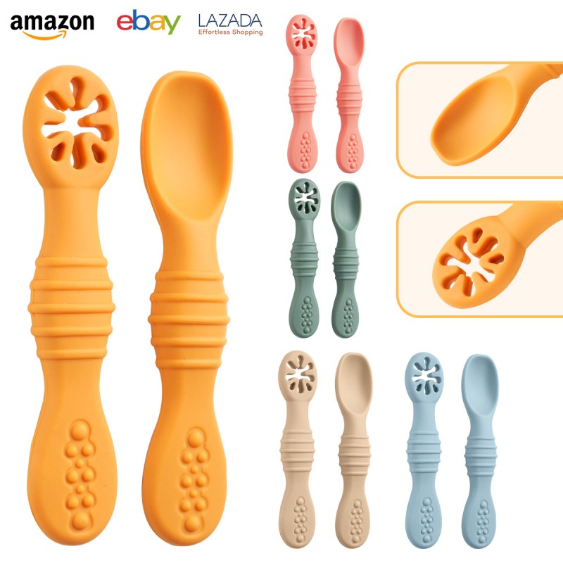 Baby Spoons - Silicone Training