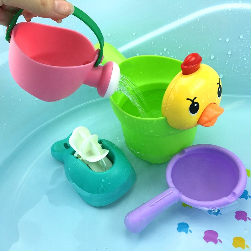 Bath Toy Organizer - Spray Water Game