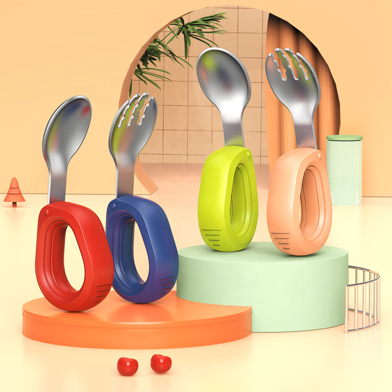 Toddler Utensils - Silicone Handle