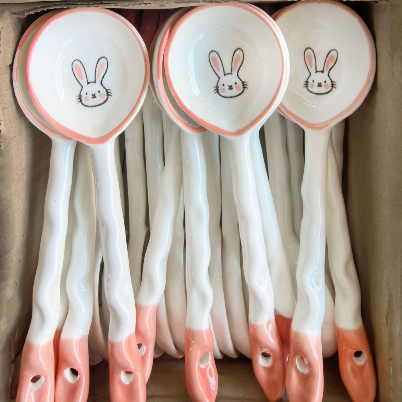 Ceramic Spoon - Cartoon Design