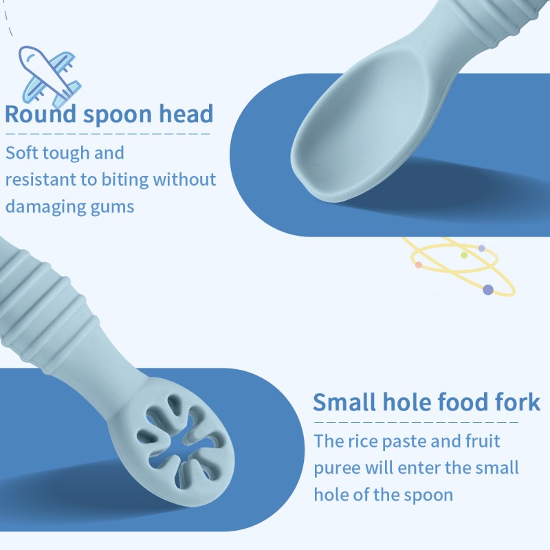 Baby Spoons - Silicone Training