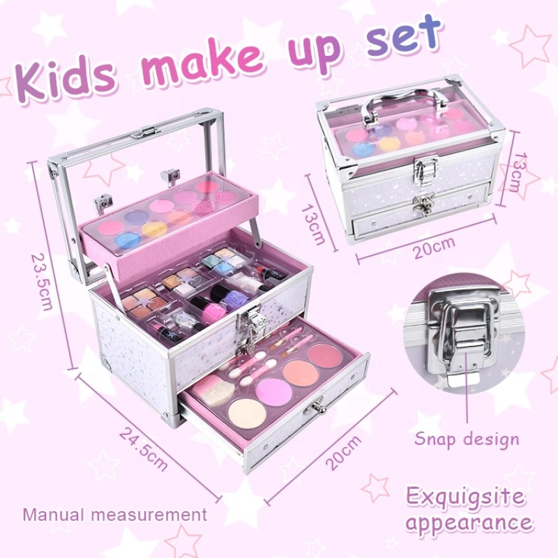 Children Makeup Kit - Real Cosmetic Nail Polish