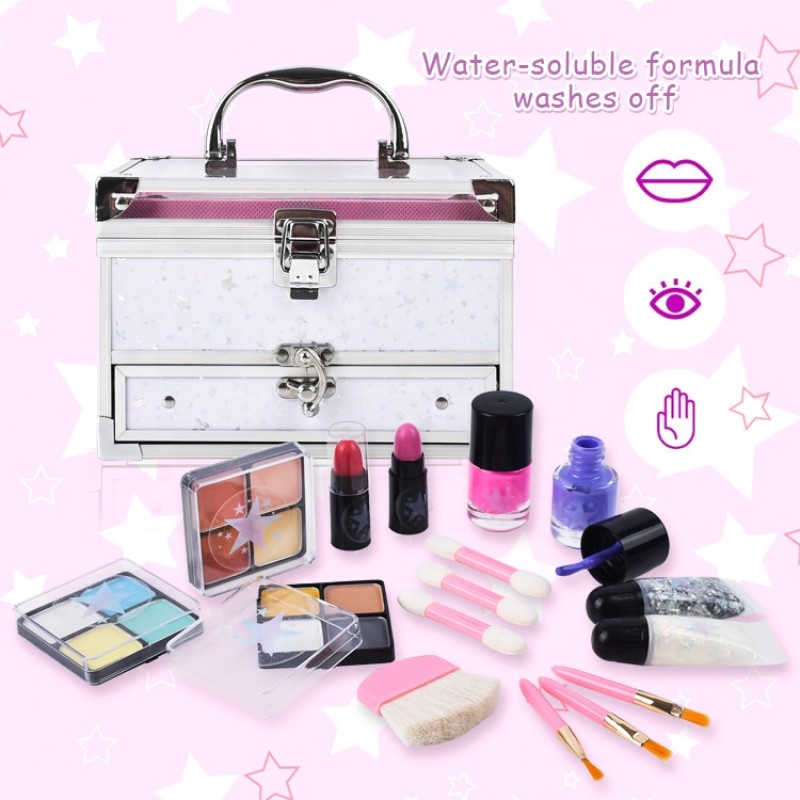 Children Makeup Kit - Real Cosmetic Nail Polish