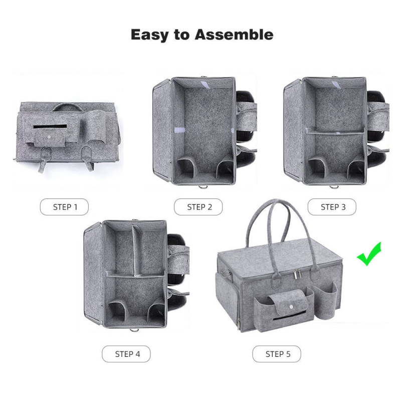 Diaper Bag Manufacturer - OEM Large Capacity Fashionable Waterproof Felt