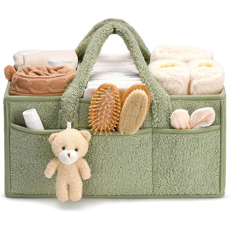 Plush Diaper Storage Bag Supplier - OEM Large Capacity Travel Mom Maternity Bag