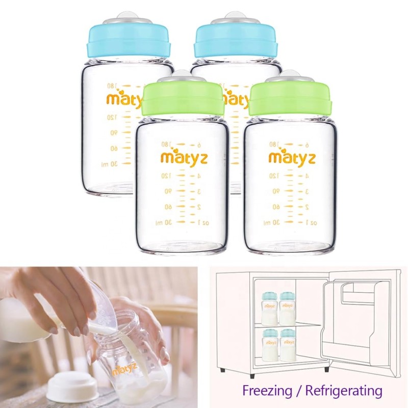 Glass Breastmilk Storage Bottle Manufacturer - OEM Freezing 6 oz Sturdy Cartoon