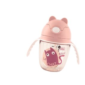 Tritan Straw Cup Supplier - OEM Cute Cartoon Rabbit Anti Fall Manual