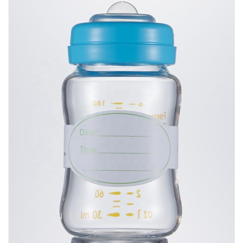 Breastmilk Storage Bottle Supplier - OEM 6OZ 180ml Wide Mouth for Collection