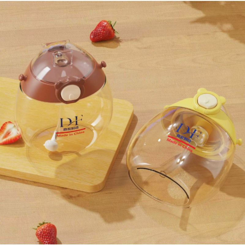 Plastic Water Bottle Manufacturer - OEM Bouncing Cup Lid Handle Strap 300ml