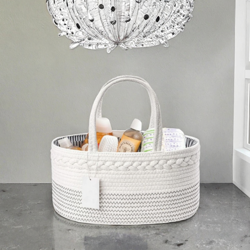 Mommy Bags Manufacturer - OEM Multifunctional Bohemian Style Cotton Basket