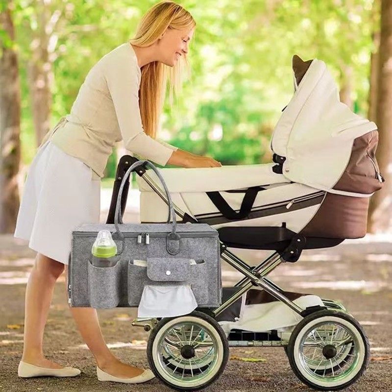 Waterproof Diaper Bag Supplier - OEM Felt Portable Customized Color & Logo