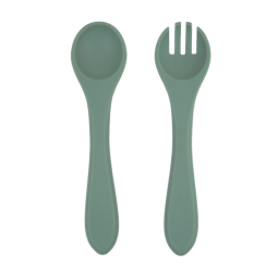 Silicone Spoon and Fork Set Manufacturer - OEM Kids Small Size Solid Pattern