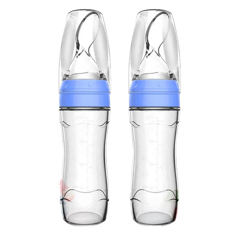 Silicone Baby Spoon Feeder Manufacturer - OEM 2pcs 4oz Manual Squeeze Cartoon