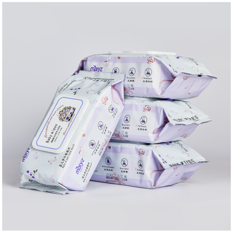 Baby Wipes Manufacturer - OEM 80pcs Soft Cotton 15x18cm for Hand Mouth