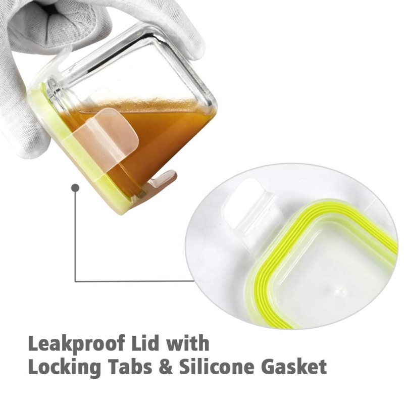 Glass Baby Food Storage Supplier - OEM 120ml Stackable Airtight Lids 4packs
