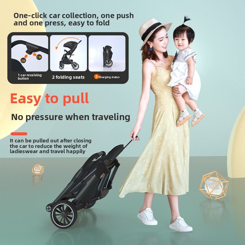 Folding Newborn Stroller Manufacturer - OEM Two Way Shock Absorption 0-3 Years