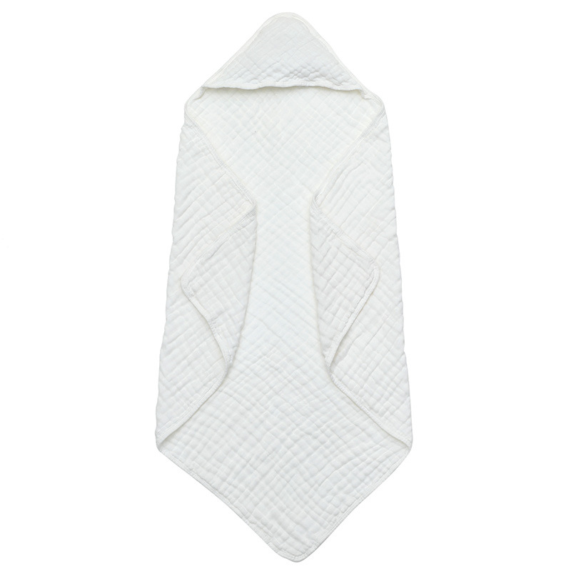 Newborn Bath Towel Manufacturer - OEM Cotton Gauze Hooded Wrap for Home
