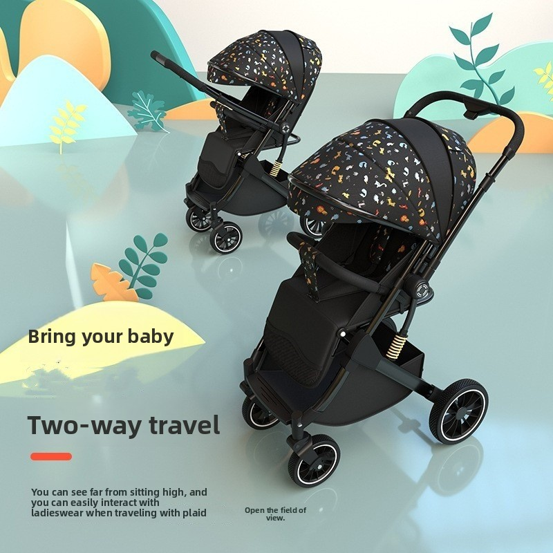 Folding Newborn Stroller Manufacturer - OEM Two Way Shock Absorption 0-3 Years