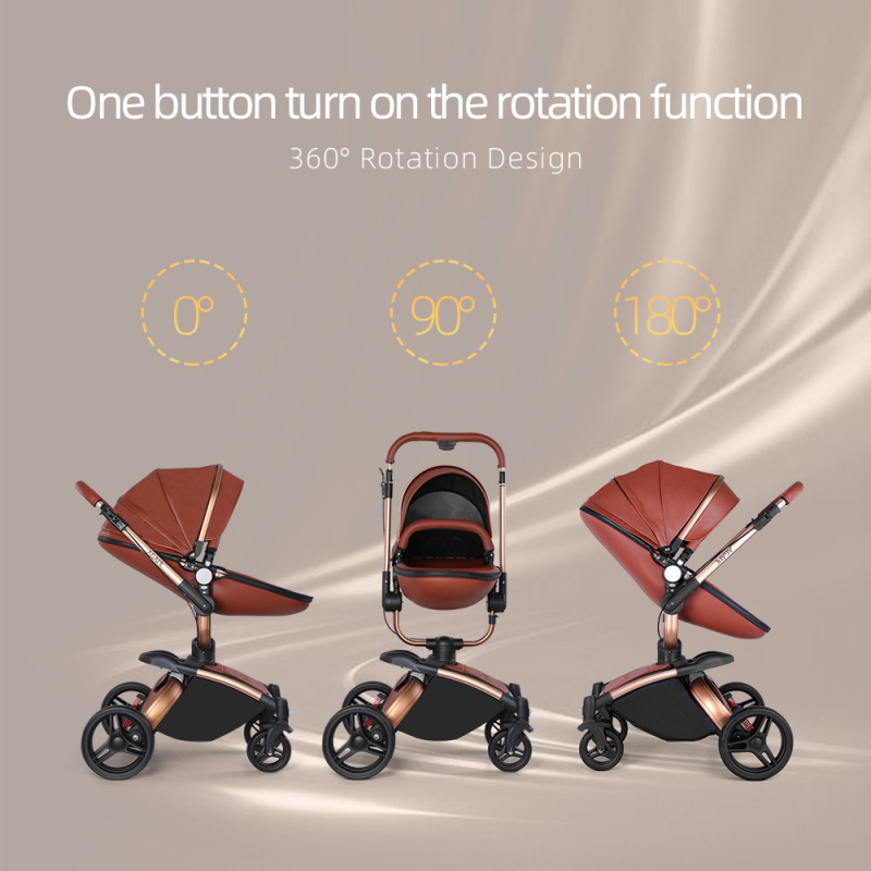 Baby Stroller Supplier - OEM High Landscape Two Way Linen 360 Rotation