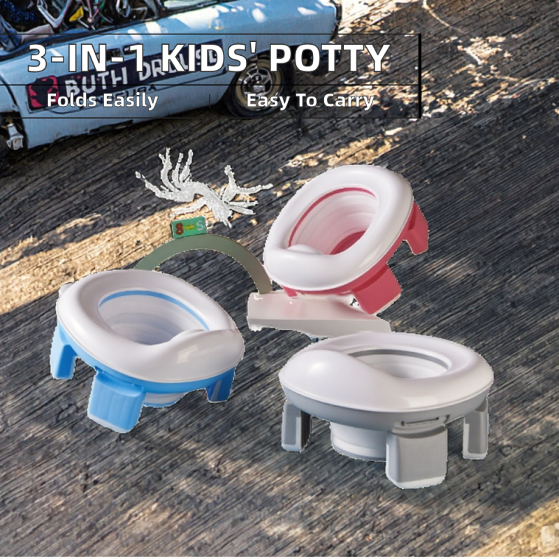 Potty Training Seat Supplier - OEM New Portable 3 in 1 Foldable Tool for Kids