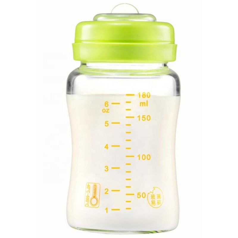 Breastmilk Storage Bottle Supplier - OEM 6OZ 180ml Wide Mouth for Collection