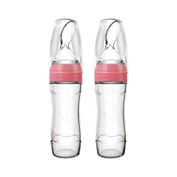 Silicone Baby Spoon Feeder Manufacturer - OEM 2pcs 4oz Manual Squeeze Cartoon