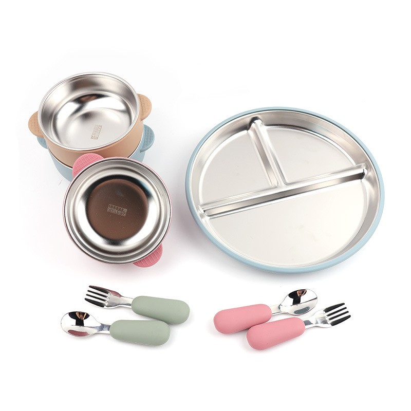 Kids Dining Set Manufacturer - OEM Double Wall Insulated Stainless Steel Bowl