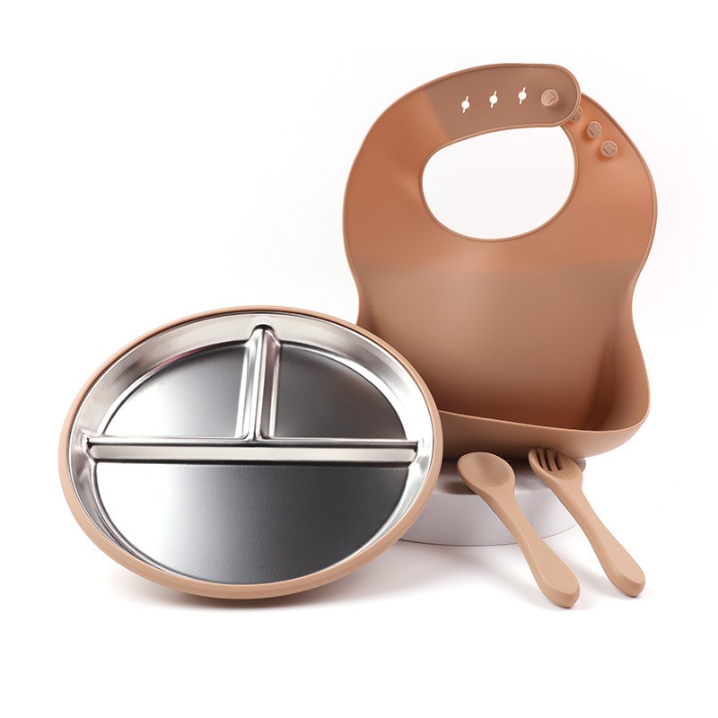 Eco Friendly Baby Feeding Set Manufacturer - OEM Custom 4 Piece BPA Free Silicone Set