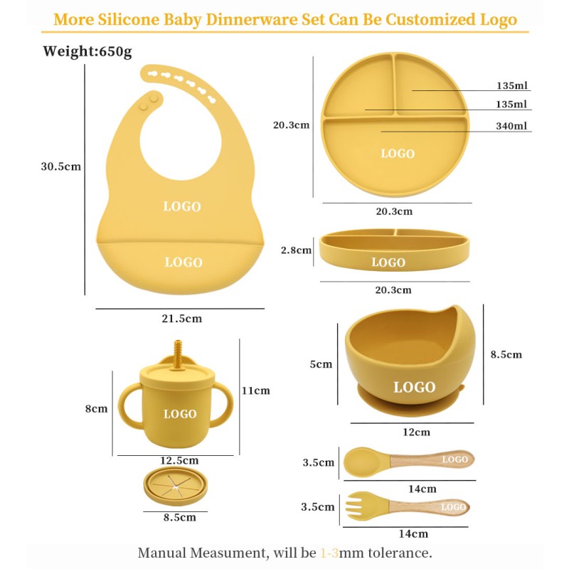 Bpa Free Baby Feeding Set Manufacturer - OEM Food Grade Silicone Suction Plate Bowl 0-12M