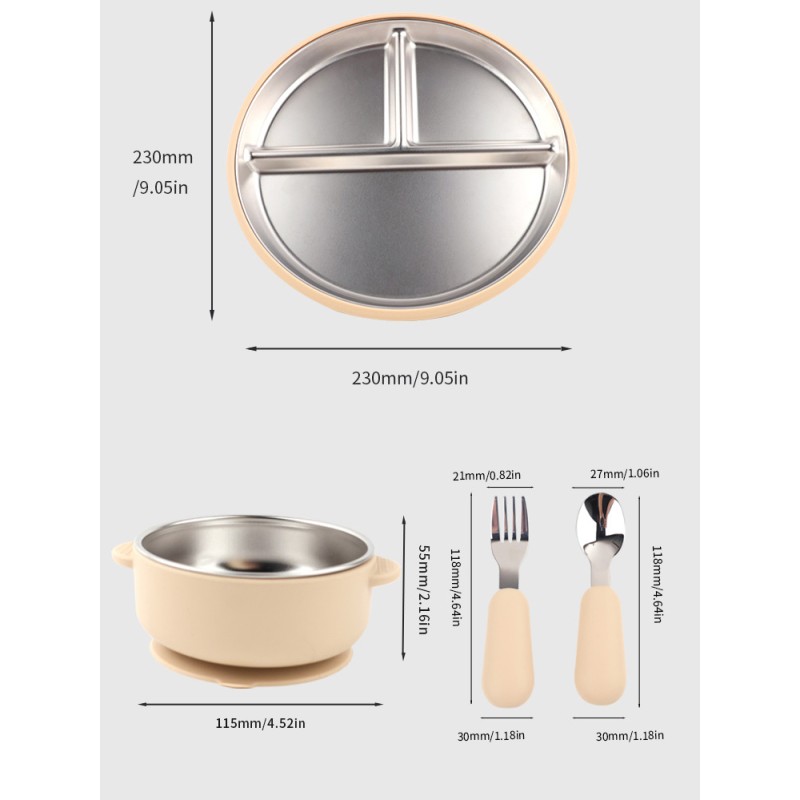 Kids Dining Set Manufacturer - OEM Double Wall Insulated Stainless Steel Bowl