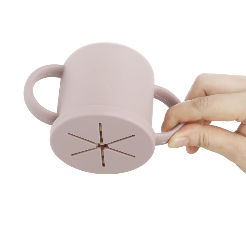 Baby Training Sippy Cups Supplier - OEM Top Selling Custom Painted Silicone Cup with Straw