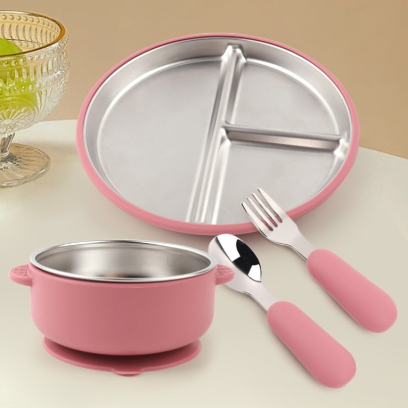 Kids Dining Set Manufacturer - OEM Double Wall Insulated Stainless Steel Bowl