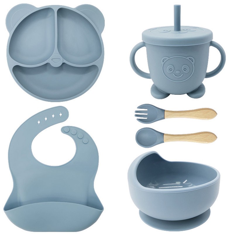 Baby LED Weaning Supplies Supplier - OEM 2026 Food Eating Utensils Suction Plate Set