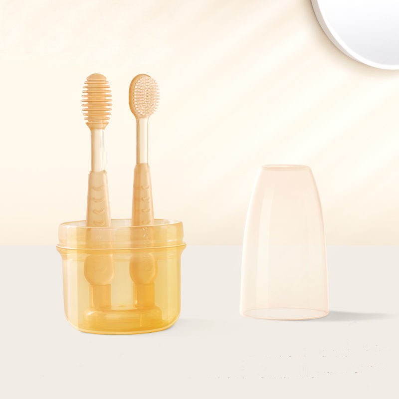 Silicone Baby Toothbrush Manufacturer - OEM Printed Pattern Oral Cleaner for Infant Tongue