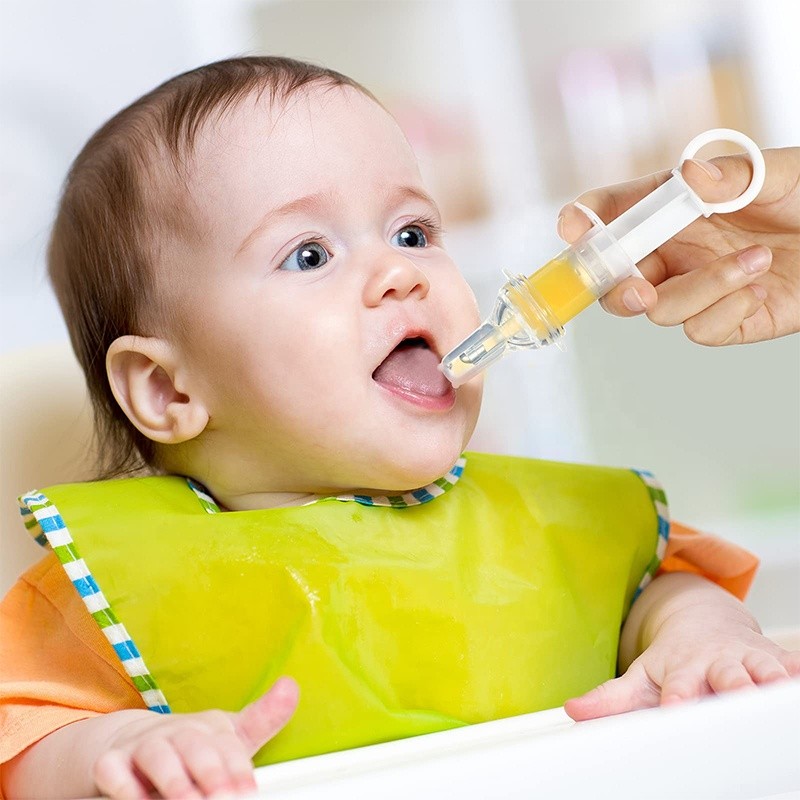 Infant Oral Syringe Dispenser Supplier - OEM Pacifier Liquid Medicine Dispenser with Syringe