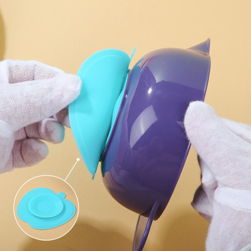 Anti Drop Baby Food Bowl Set Manufacturer - OEM Silicone Suction with Lid Spoon 4 Piece