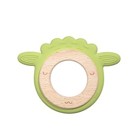 Wooden Teething Ring Manufacturer - OEM 100% Food Grade BPA Free Non Toxic Sheep Shaped